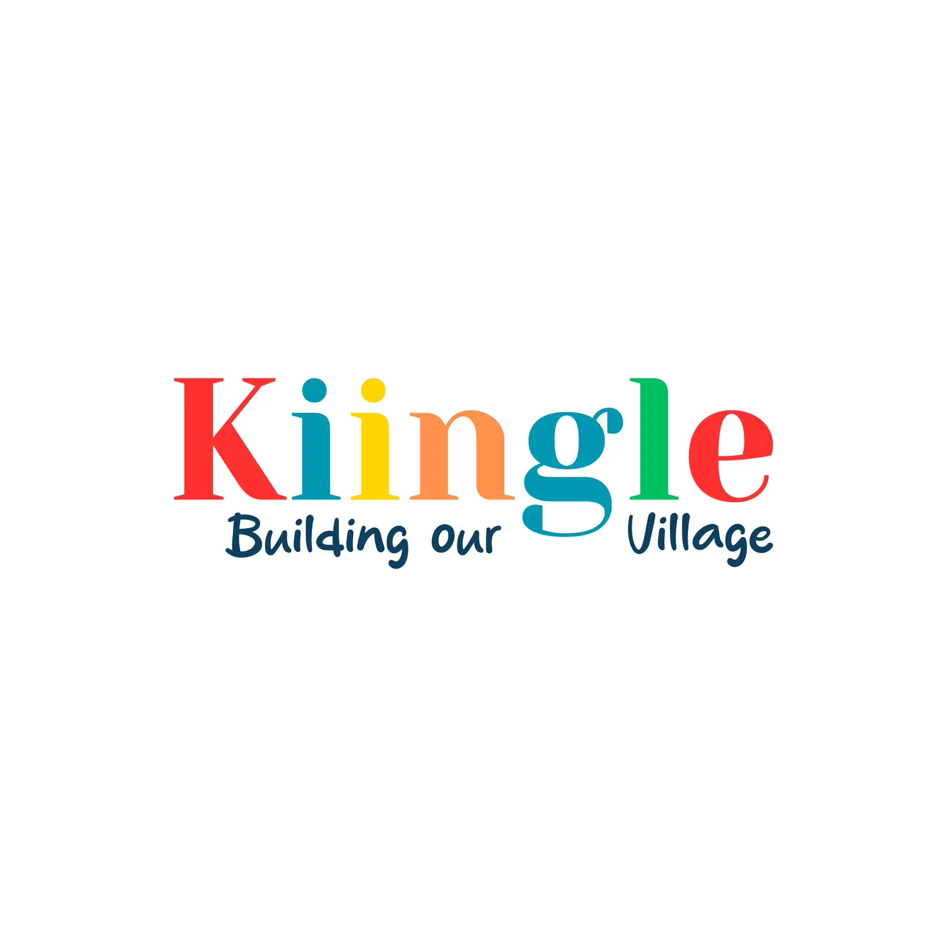 Kiingle logo with the tagline Building our Village for families and local businesses in Zug.